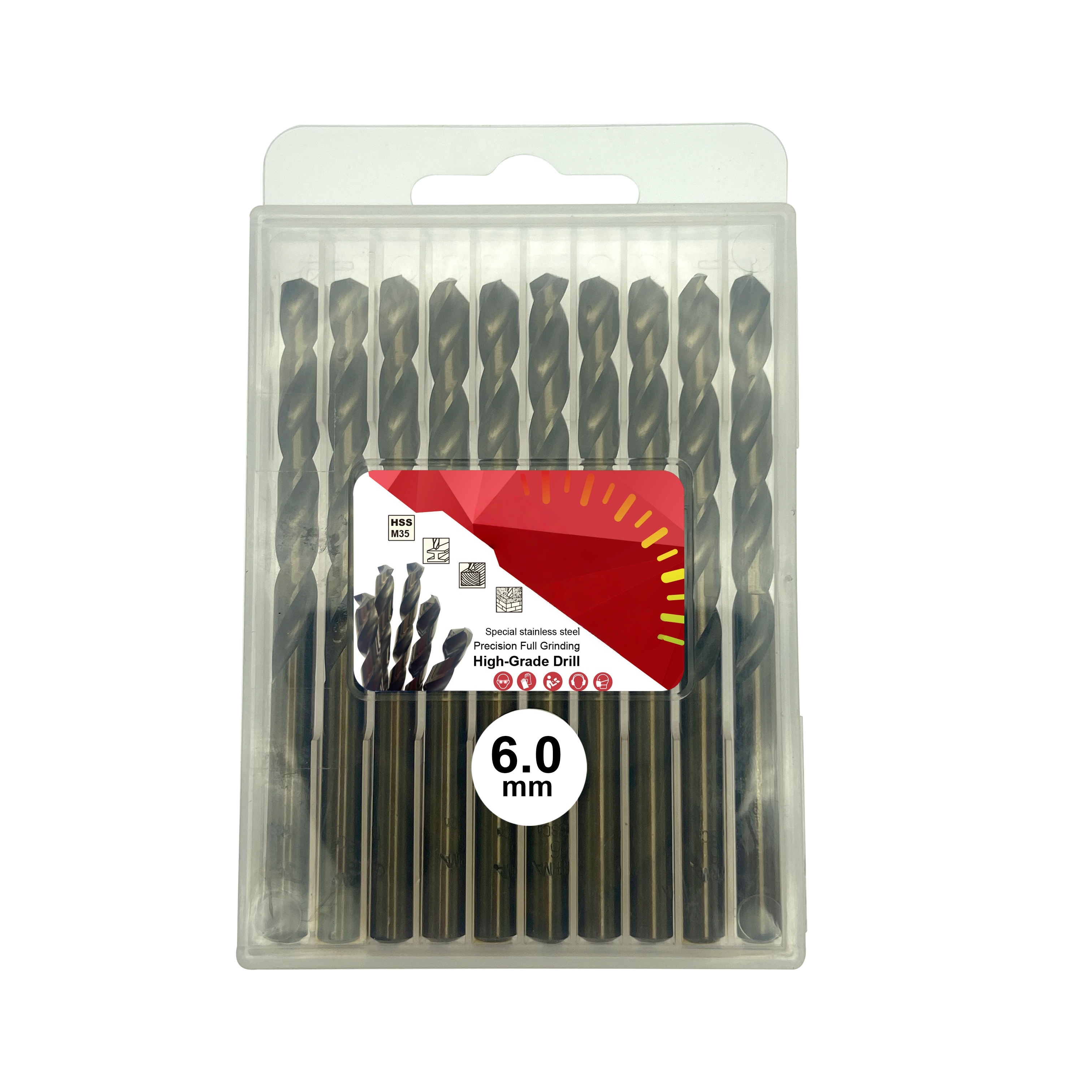 Industrial M35 Cobalt HSS Twist Drill Bits for Stainless Steel (Metric Sizes)
